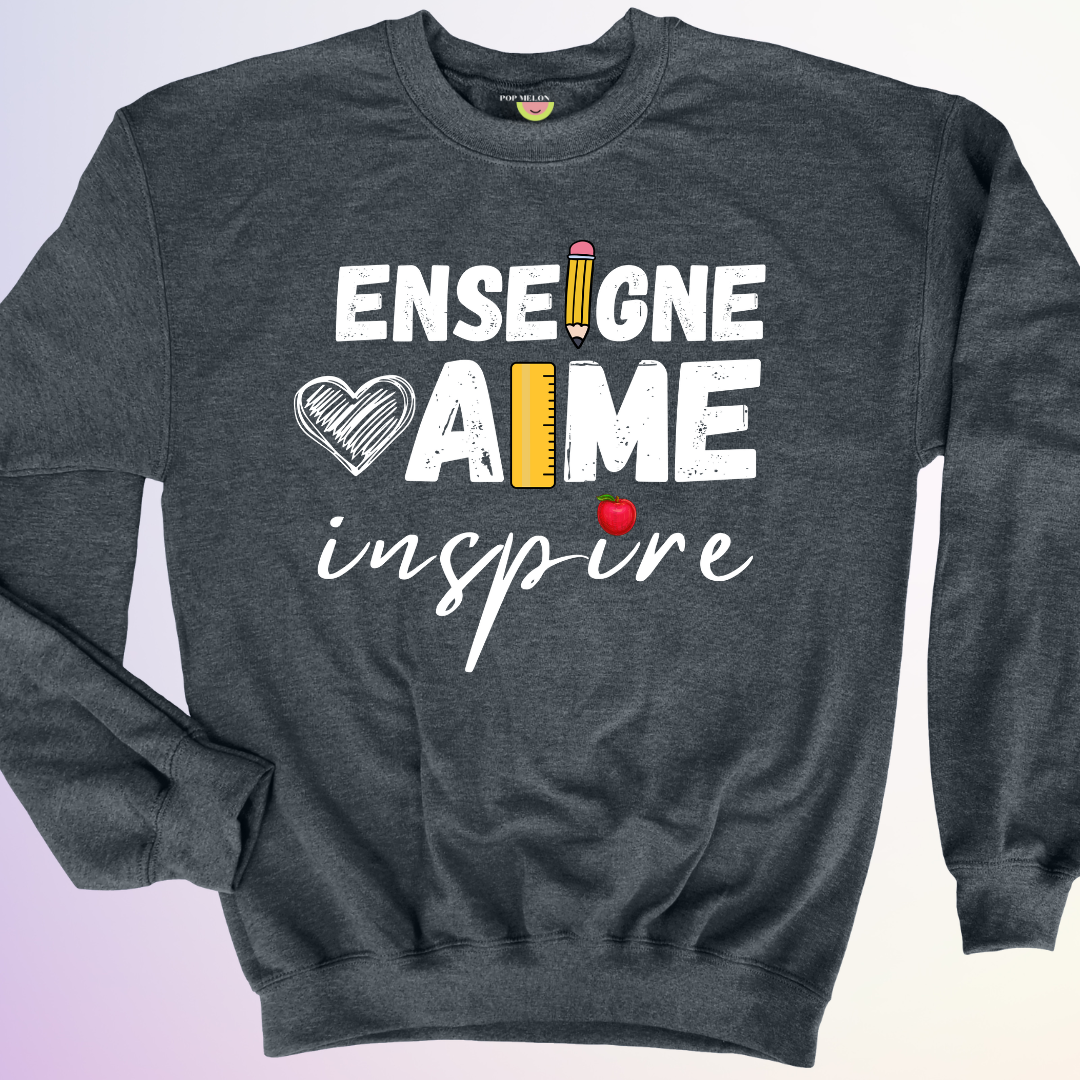 CREWNECK / ENSEIGNE AIME INSPIRE