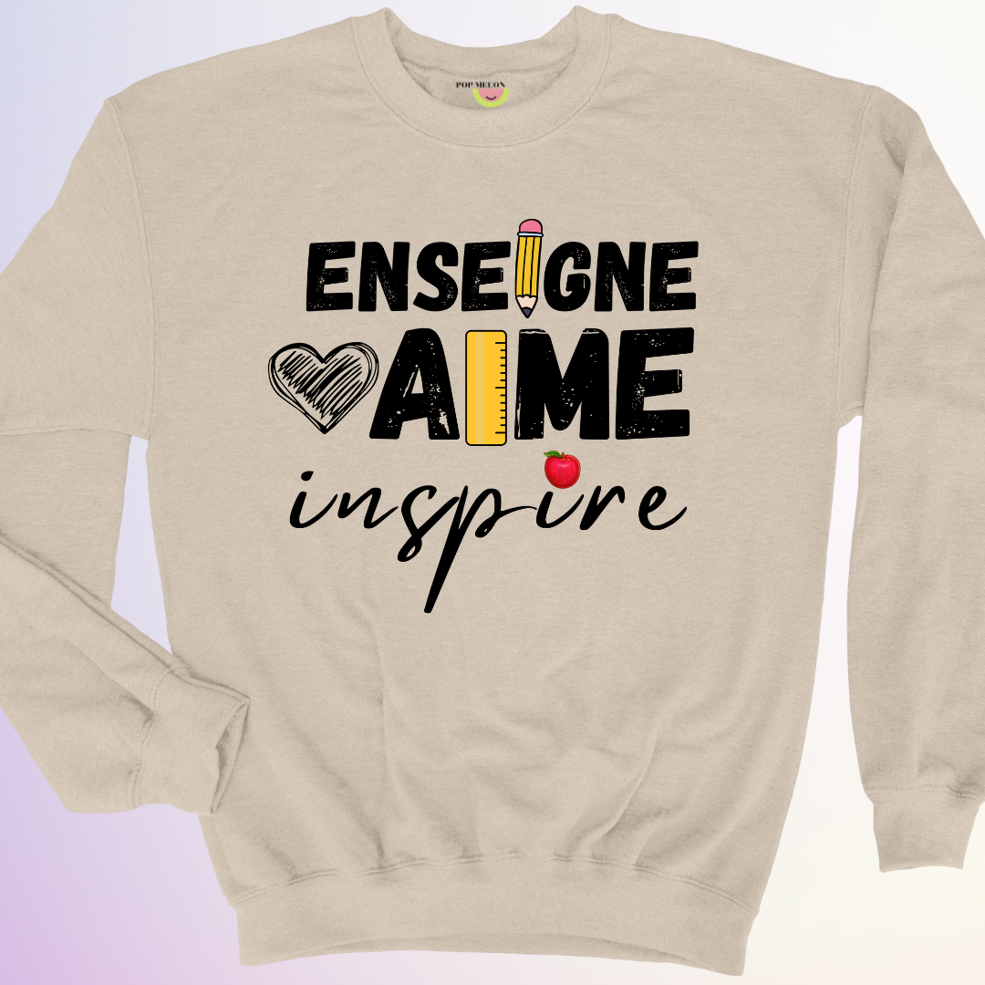 CREWNECK / ENSEIGNE AIME INSPIRE