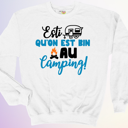 CREWNECK / ESTI QUON EST BIN AU CAMPING