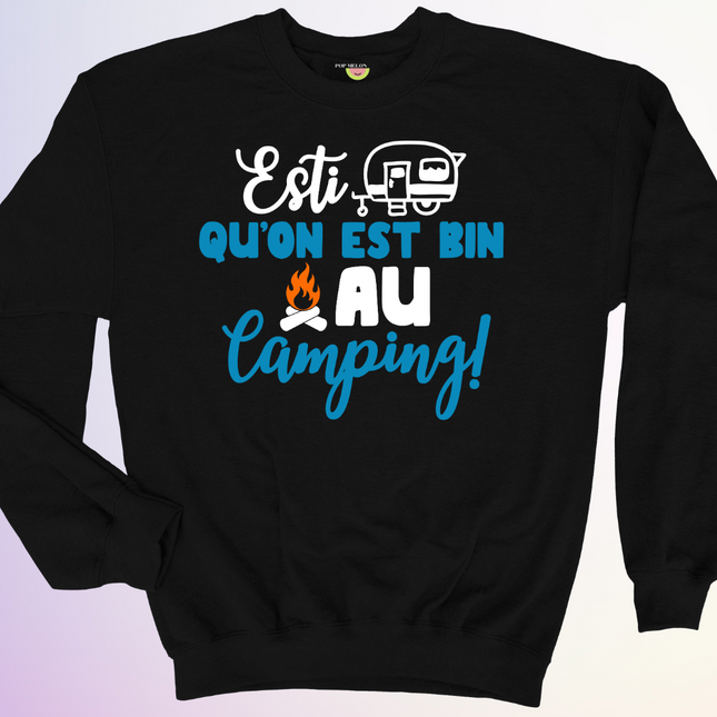 CREWNECK / ESTI QUON EST BIN AU CAMPING