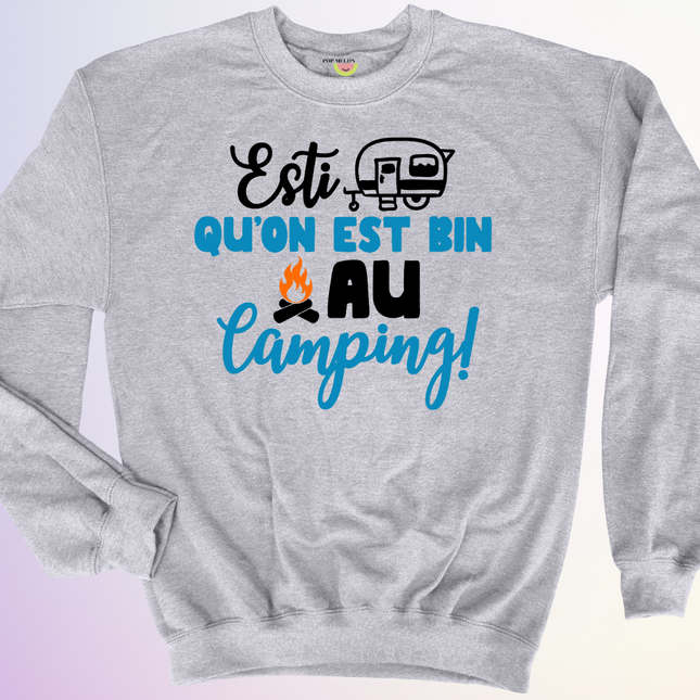 CREWNECK / ESTI QUON EST BIN AU CAMPING