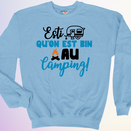 CREWNECK / ESTI QUON EST BIN AU CAMPING