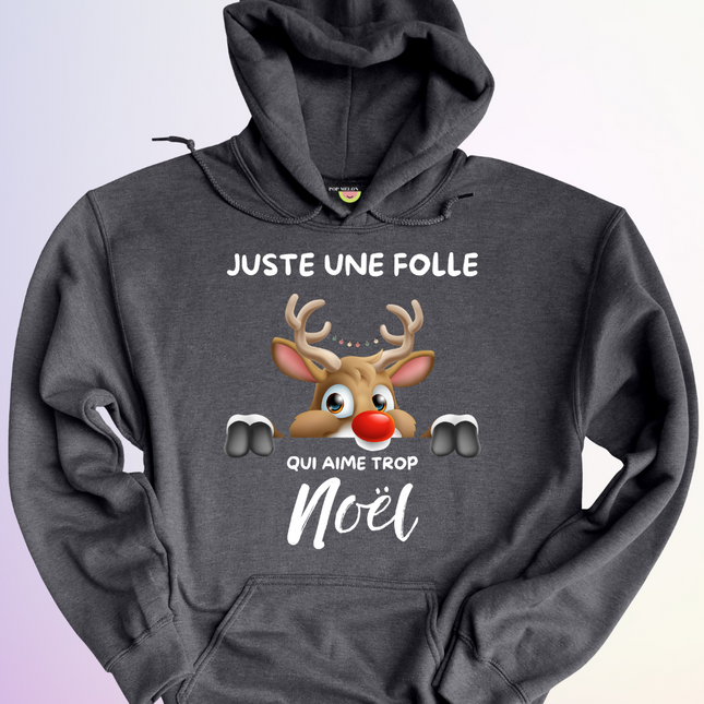 HOODIE / FOLLE QUI AIME TROP NOEL