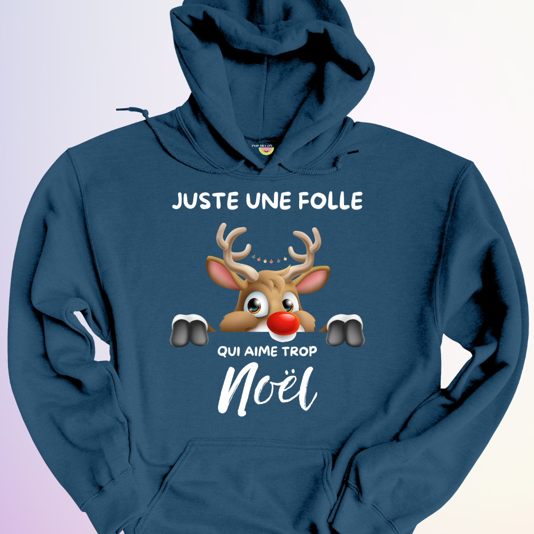 HOODIE / FOLLE QUI AIME TROP NOEL