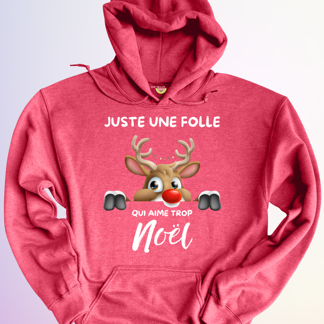 HOODIE / FOLLE QUI AIME TROP NOEL