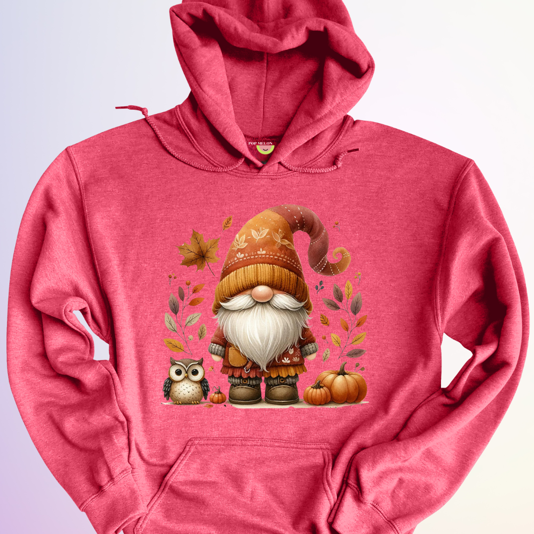 HOODIE / GNOME ET HIBOU D'AUTOMNE