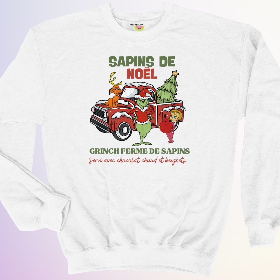 CREWNECK / GRINCH FERME DE SAPINS