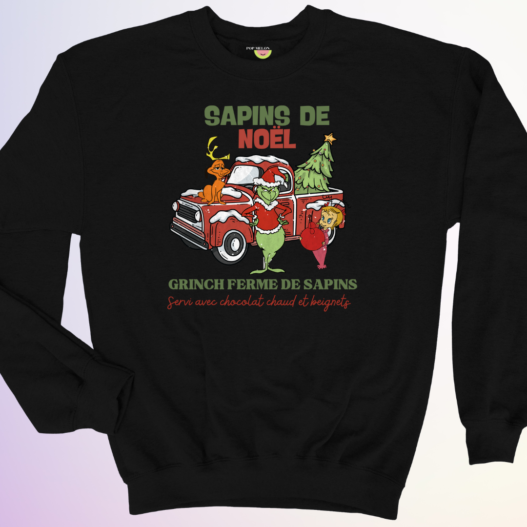 CREWNECK / GRINCH FERME DE SAPINS