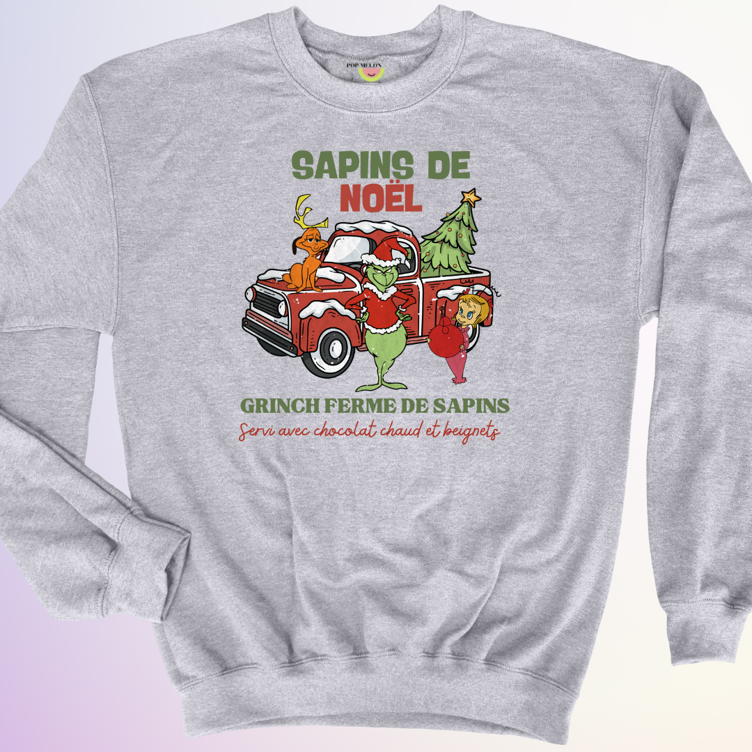 CREWNECK / GRINCH FERME DE SAPINS