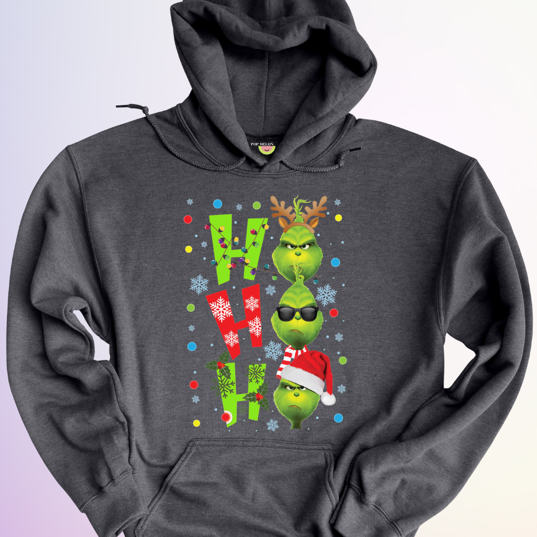 HOODIE / HO HO HO GRINCH