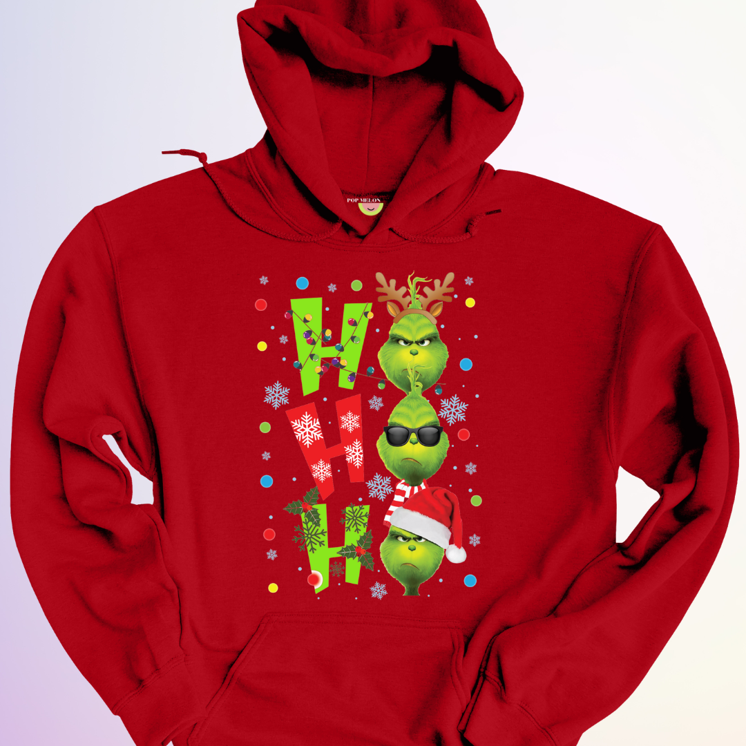 HOODIE / HO HO HO GRINCH