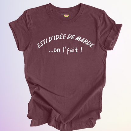 T-SHIRT / IDEE DE MARDE