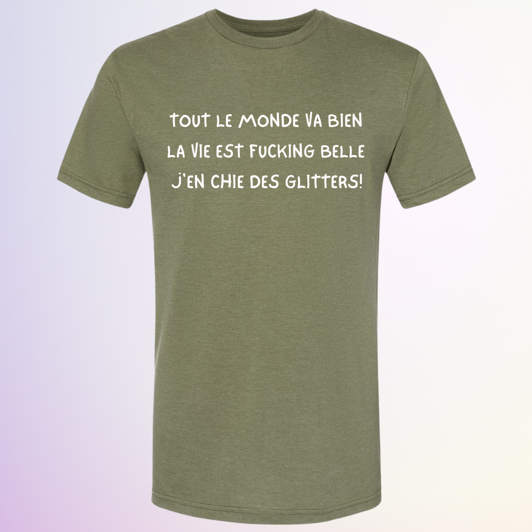 T-SHIRT / J'EN CHIE DES GLITTERS