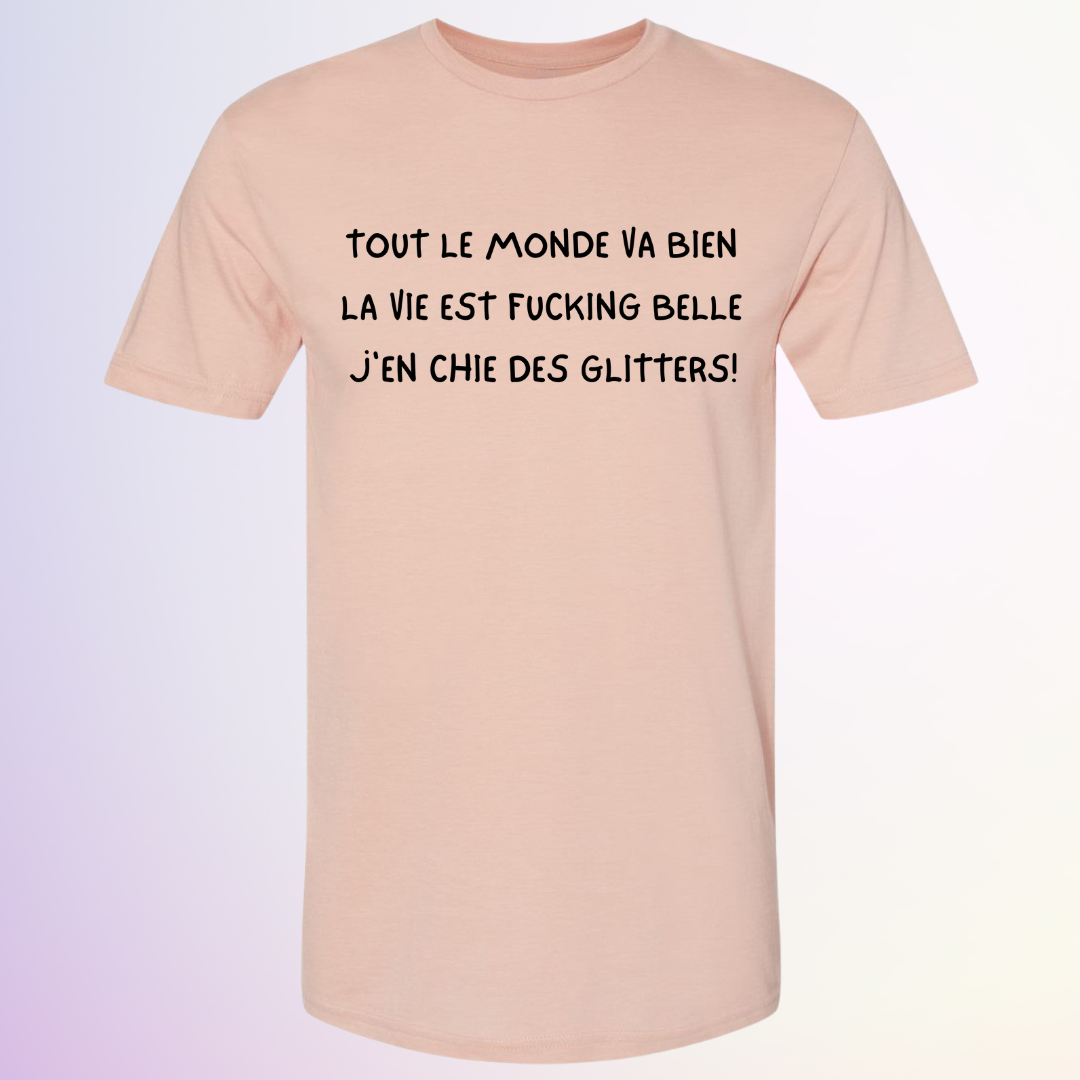 T-SHIRT / J'EN CHIE DES GLITTERS