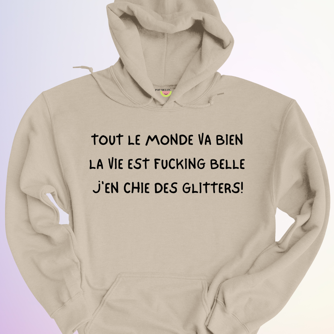 HOODIE / J'EN CHIE DES GLITTERS