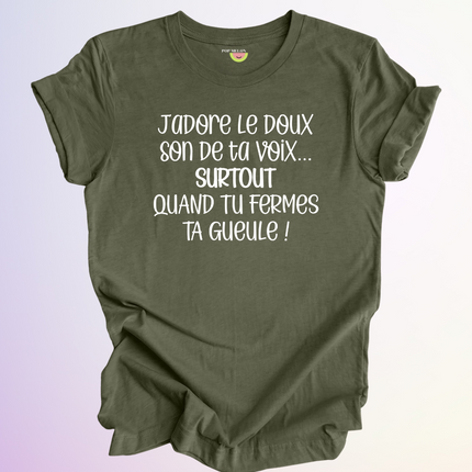 T-SHIRT / JADORE LE DOUX SON DE TA VOIX