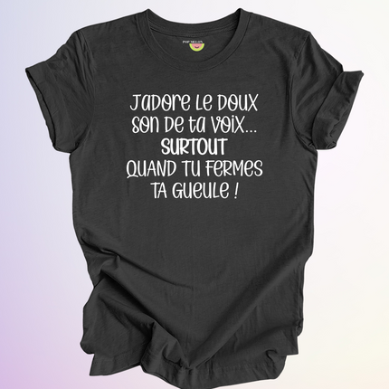 T-SHIRT / JADORE LE DOUX SON DE TA VOIX