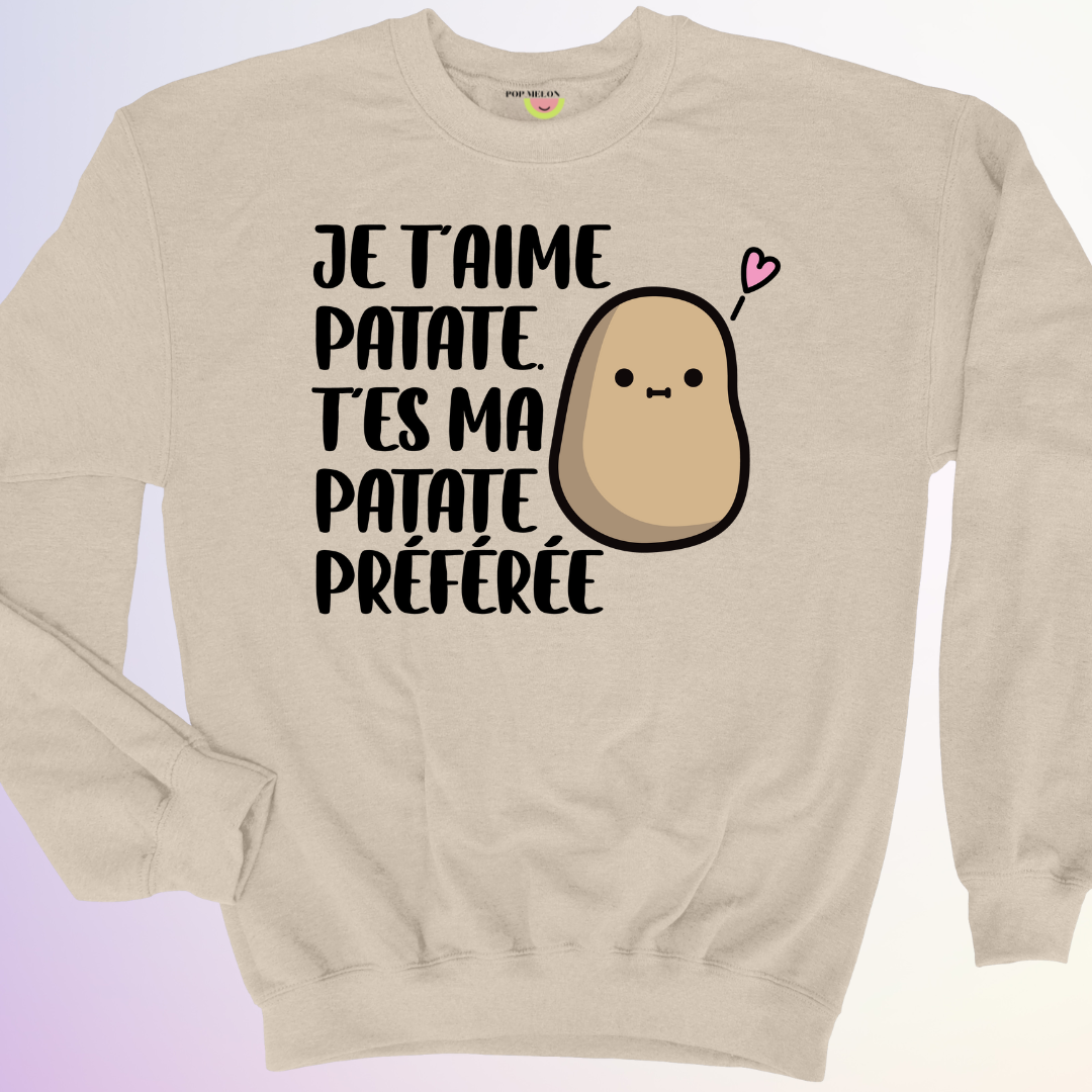 CREWNECK / JE TAIME PATATE