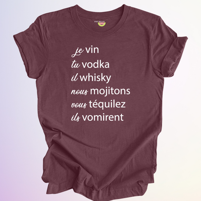 T-SHIRT / JE VIN TU VODKA
