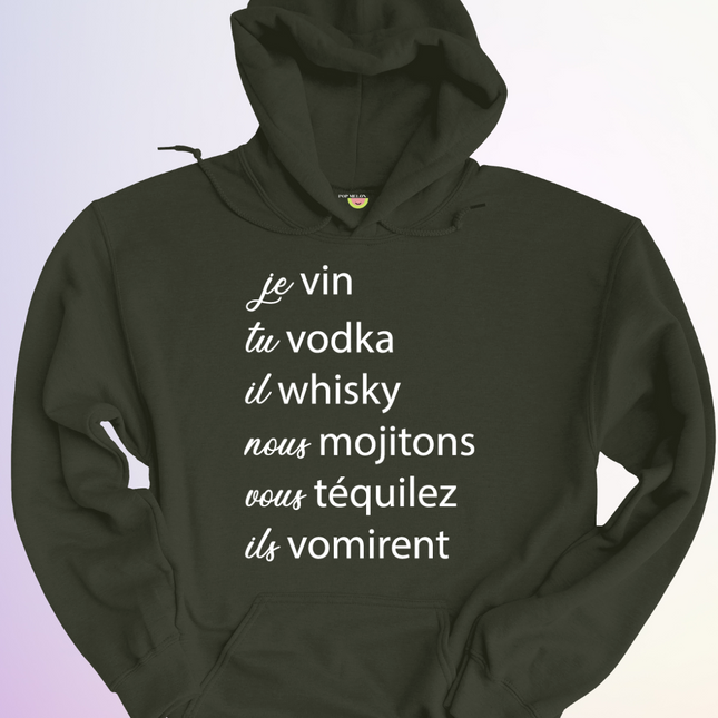HOODIE / JE VIN TU VODKA