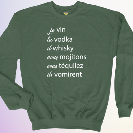 CREWNECK / JE VIN TU VODKA