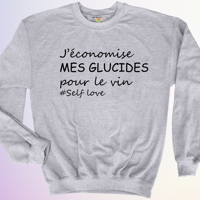 CREWNECK / JECONOMISE MES GLUCIDES