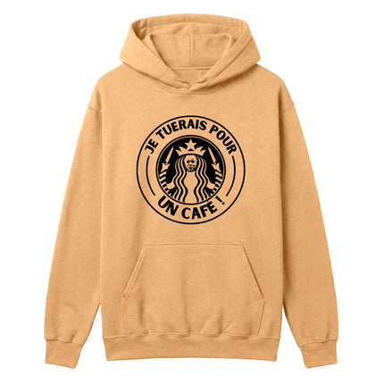 HOODIE / JE TUERAIS POUR UN CAFE