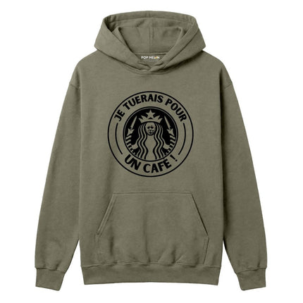 HOODIE / JE TUERAIS POUR UN CAFE