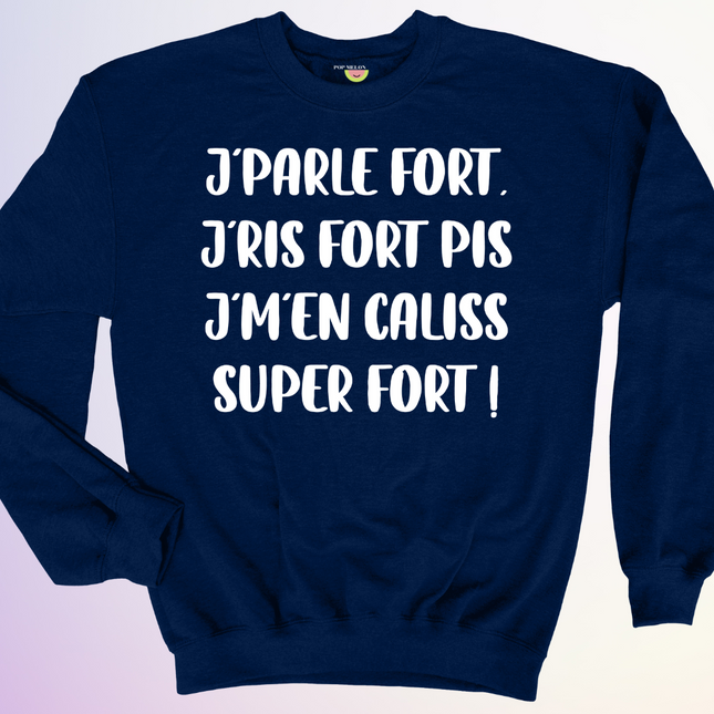 CREWNECK / JPARLE FORT PIS JMEN CALISS SUPER FORT