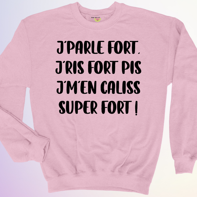 CREWNECK / JPARLE FORT PIS JMEN CALISS SUPER FORT