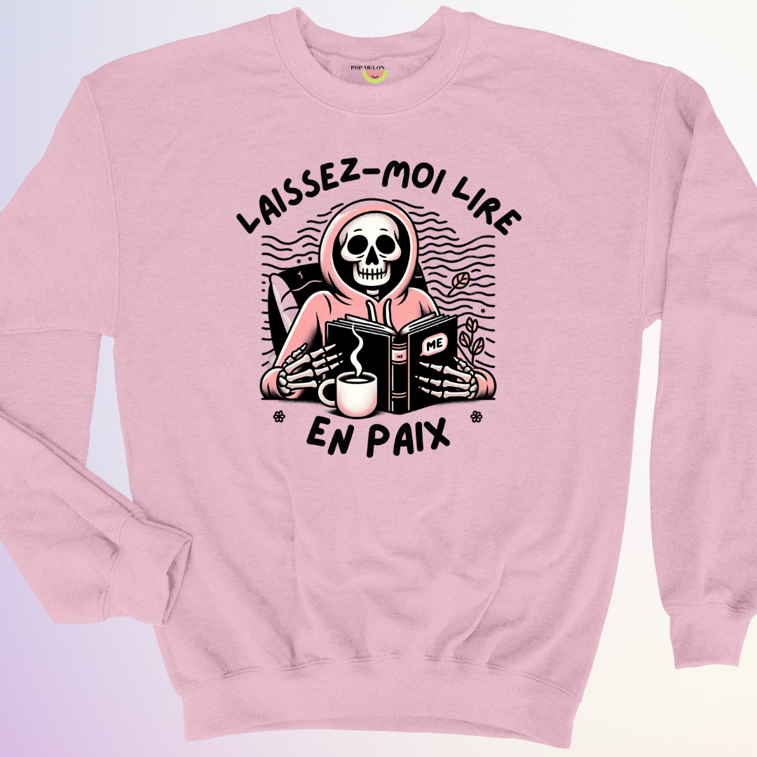 CREWNECK / LAISSEZ-MOI LIRE EN PAIX