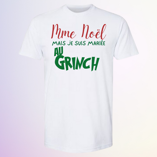 T-SHIRT / MARIÉE AU GRINCH