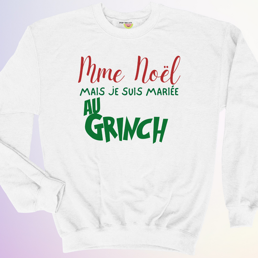 CREWNECK / MARIÉE AU GRINCH