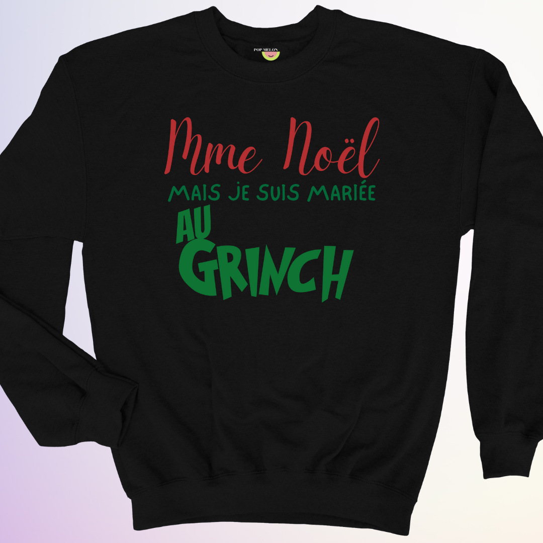 CREWNECK / MARIÉE AU GRINCH