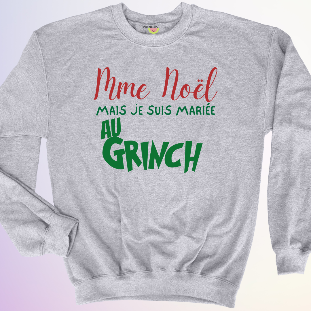 CREWNECK / MARIÉE AU GRINCH