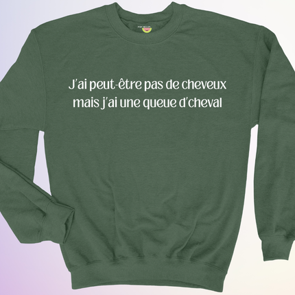CREWNECK / QUEUE DE CHEVAL