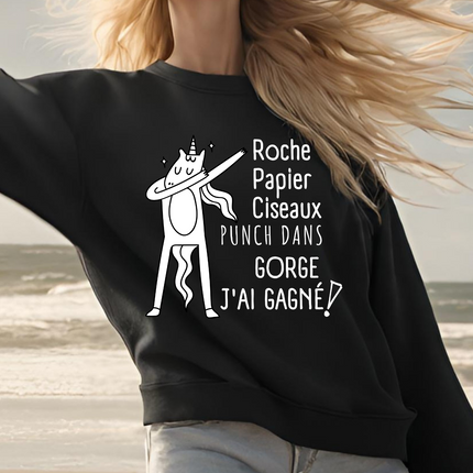 Crewneck Roche Papier Ciseaux PUNCH