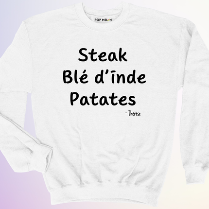 CREWNECK / STEAK BLE DINDE PATATES