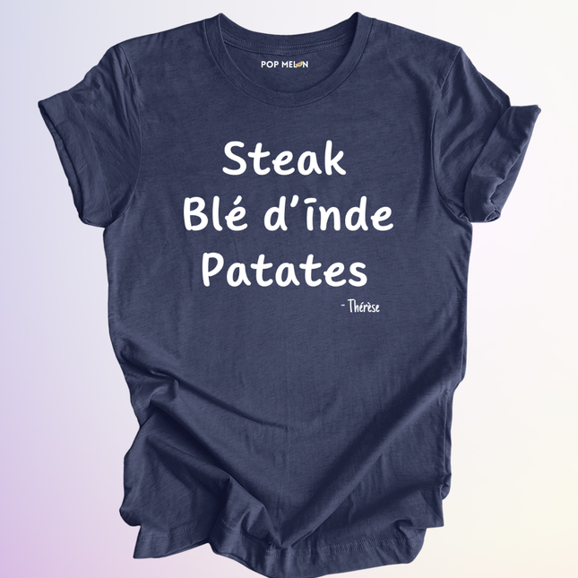 T-SHIRT / STEAK BLE DINDE PATATES