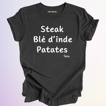 T-SHIRT / STEAK BLE DINDE PATATES