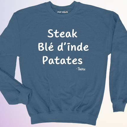 CREWNECK / STEAK BLE DINDE PATATES