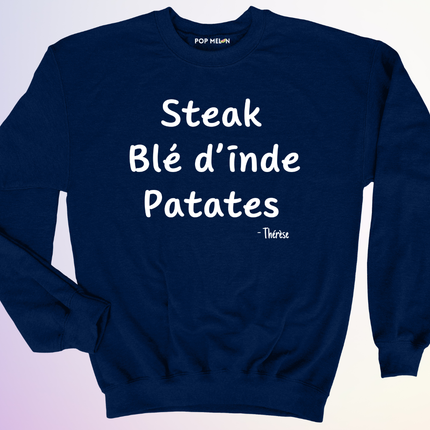 CREWNECK / STEAK BLE DINDE PATATES