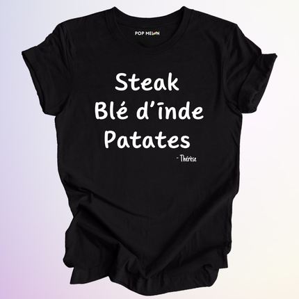 T-SHIRT / STEAK BLE DINDE PATATES