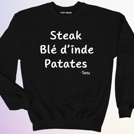 CREWNECK / STEAK BLE DINDE PATATES