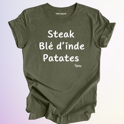 T-SHIRT / STEAK BLE DINDE PATATES