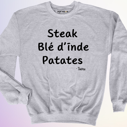 CREWNECK / STEAK BLE DINDE PATATES