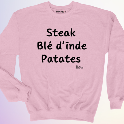 CREWNECK / STEAK BLE DINDE PATATES