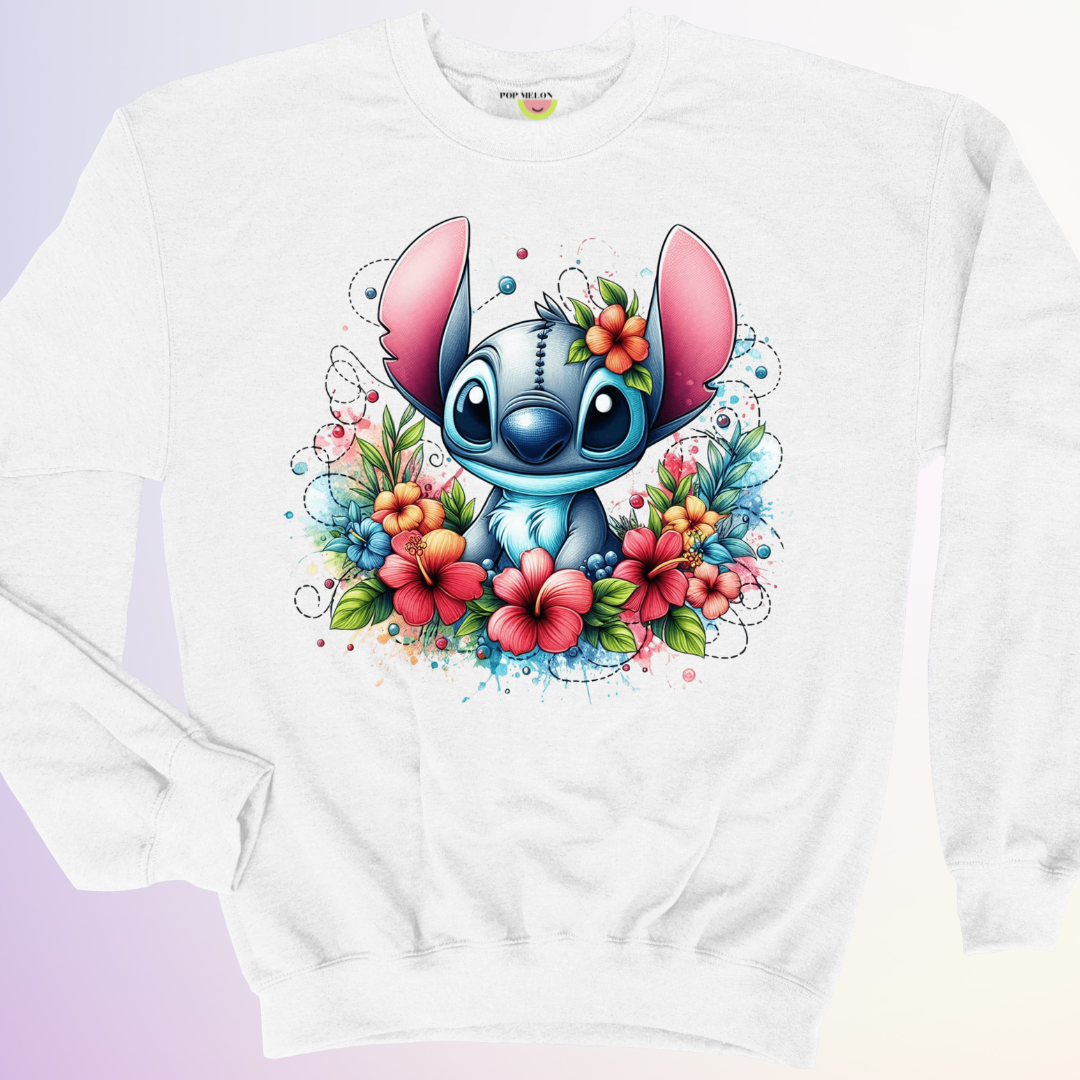 CREWNECK / STITCH FLORAL