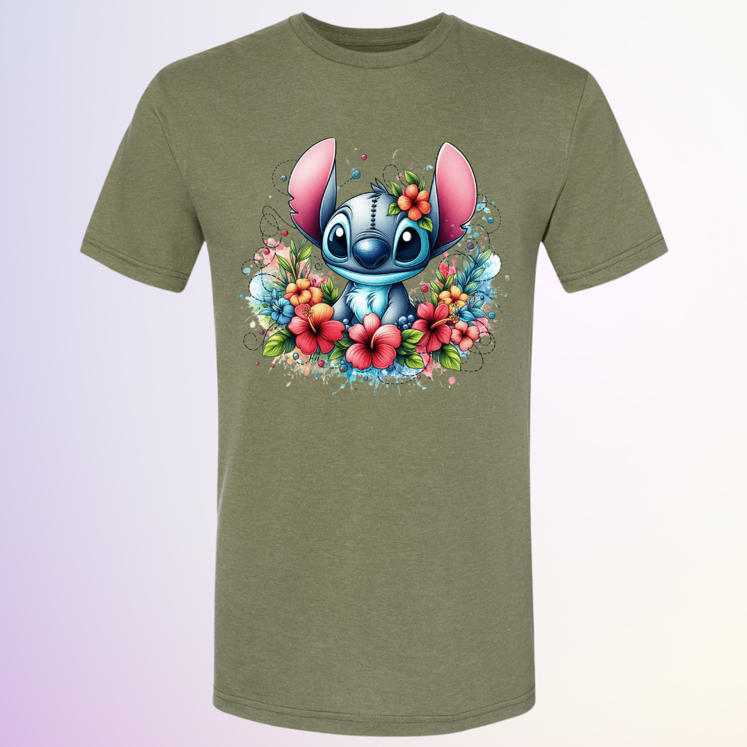 T-SHIRT / STITCH FLORAL