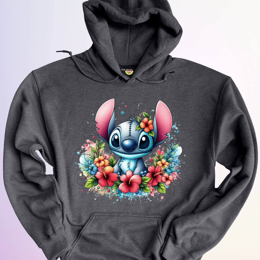 HOODIE / STITCH FLORAL